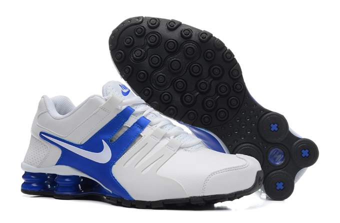 Nike Shox actuelle bleu blanc hommes (2)